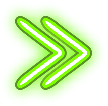 Green Neon Arrows